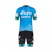 2022 Cycling Jersey Eolo Komet Sky Blue Short Sleeve and Bib Short