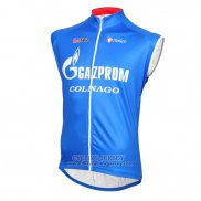 2016 Wind Vest Gazprom Rusvelo Colnago Blue And White